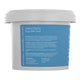 Back of 3kg tub of epsom salts detox bath soak showing directions and ingredients.