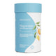 Front of tub of tropical mango flavoured magnesium daily wellness drink powder.