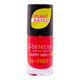 Bottle of plant-based nail polish in the shade 'Hot Summer'.