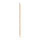 Birch wood manicure stick with a pointed and flat end.