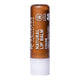 Tube of cocoa flavoured certified natural lip balm.