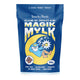 300g bag of Botanika Blends Magic Mylk, a hot chocolate blend that's decadent, delicious, rich, and creamy with adaptogenic functional ingredients deigned to help you relax and unwind.