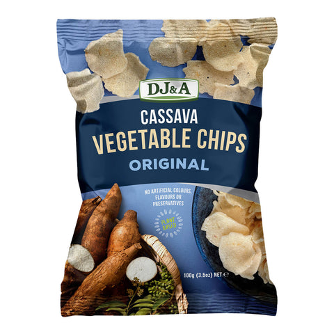 Bag of vegan vegetable chips.