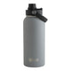 Slate coloured 1L insulated water bottle designed for outdoors.