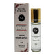 Strawberry and vanilla scented natural perfume in a glass rollerball bottle.