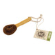 Vegie brush with hard bristles made biodegradable coconut fibre.