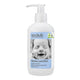 Pump bottle of natural hypoallergenic body massage and bath oil for babies.