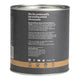 Left side of 100g canister of activated charcoal powder, showing the product description.