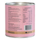 Right side view of Eden Healthfoods Fem Balance Organic Women's Herbal 150g tin, showing the ingredients, serving suggestion and nutritional information.