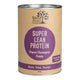 Front view of Eden Healthfoods Super Lean Protein - Cinnamon & Vanilla 400g tin, designed to support weight management and muscle building. This blend of sprouted and fermented organic plant proteins, along with herbs and spices, helps you stay fuller longer and promotes a natural detox response.