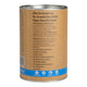 Left view of Eden Healthfoods Ultimate Protein - Vanilla 400g tin, featuring a description of its high-protein (80%) content and easy digestibility, with highlights on its traditional bio-fermentation process, which includes sprouting organic brown rice protein and enzyme breakdown for enhanced digestion.