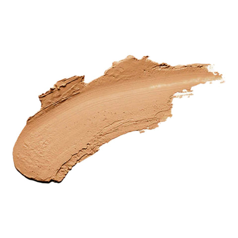 Swatch of Ritual Skin Foundation Stick in the shade 'Dark', a medium/dark shade with warm peach undertones, best suited to those who have a natural, sun-kissed tan.