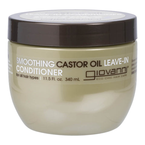 Front of tub of castor oil leave-in conditioner.