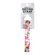 hannahPAD Drying Strap with a pink floral pattern, a handy, space-saving solution to dry your hannahPADs. Designed to snap your pad at the end of the drying strap, connect other pads and hang it to dry on your clothesline, doorknob or towel rack.