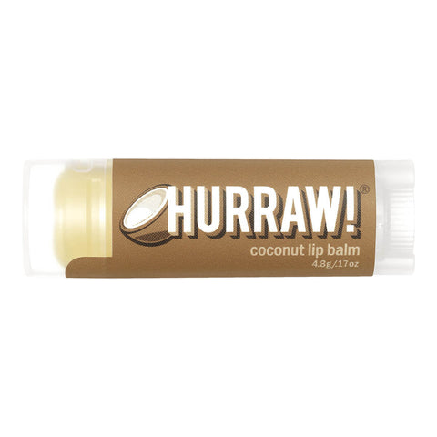 Tube of coconut organic lip balm.