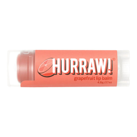 Tube of grapefruit organic lip balm.