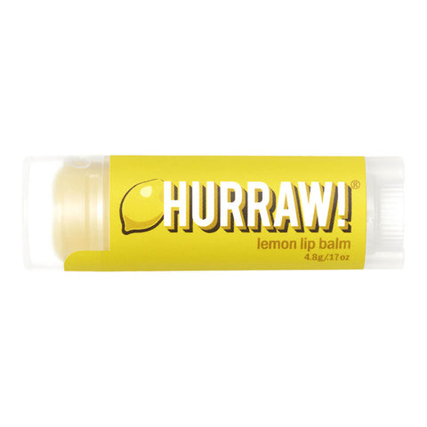 Tube of lemon organic lip balm.