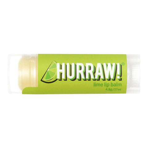 Tube of lime organic lip balm.