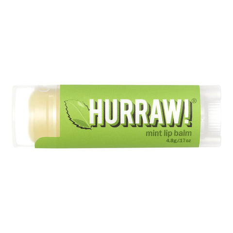 Tube of mint organic lip balm.