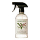 Plastic spray bottle of peppermint natural glass cleaner.