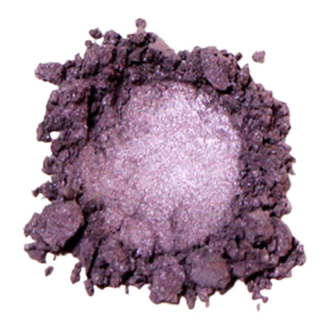 Swatch of Kylie's Professional Mineral Goddess Eyeshadow in the shade 'Exotic', a dark mauve colour.