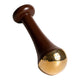 Ayurvedic kansa wand made with teak wood and bronze.