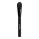 Black vegan face mask brush with densely packed, soft luxe synthetic bristles.