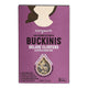 Front of box of raw organic activated buckinis deluxe clusters.