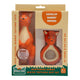 Mizzie The Kangaroo Nurturing Babies Mizzie Teething Gift Set, containing a full size 100% natural rubber teething toy and a mini version.