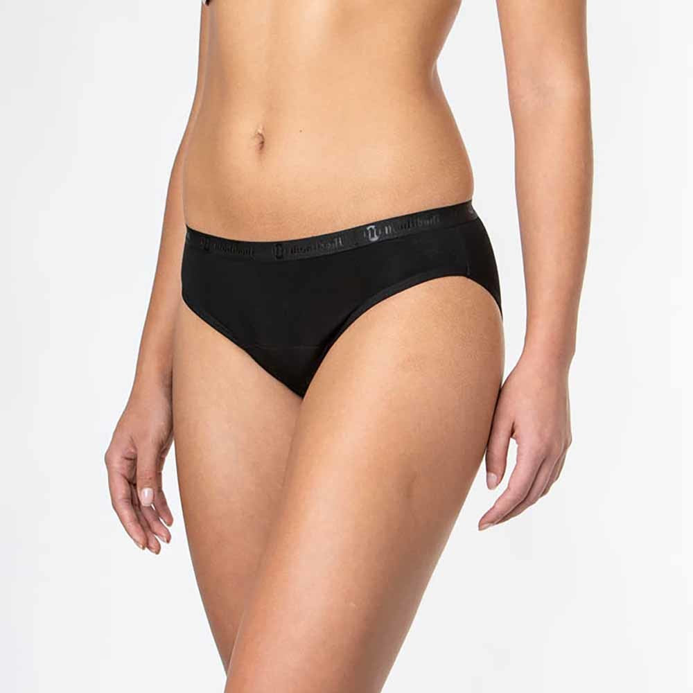 Modibodi Period Underwear Bikini Moderate Blk Flora Fauna