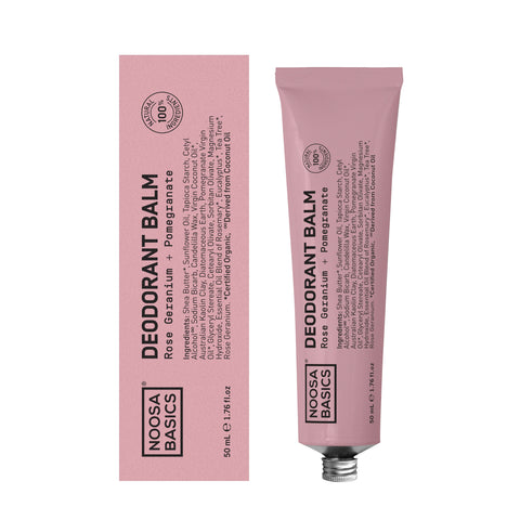 Deodorant Balm - Rose Geranium + Pomegranate