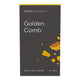 120g block of Pana Organic Golden Comb chocolate, a smooth mylk chocolate dotted with chunky pieces of golden comb. Certified vegan, gluten free, and organic.