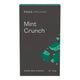 120g block of Pana Organic Mint Crunch, a rich decadent and velvety dark chocolate with a generous sprinkle of mint crunch. Certified vegan, gluten free, and organic.