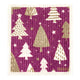 RetroKitchen Compostable Sponge Cloth, a super absorbent, machine washable and compostable dish cloth with a Christmas tree design.