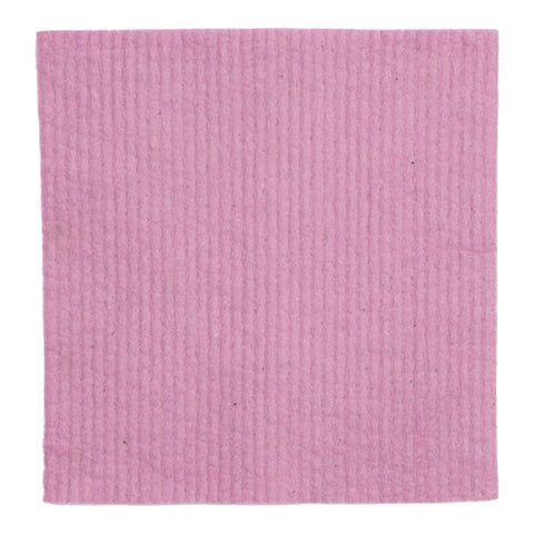 Light pink organic dyed compostable sponge cloth.