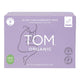 8 pack of TOM Organic Ultra Thin Overnight Pads made with organic cotton.