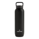 1L waterdrop All-Purpose Steel Bottle, a double walled, vacuum insulated, stainless steel water bottle with a black body and lid.